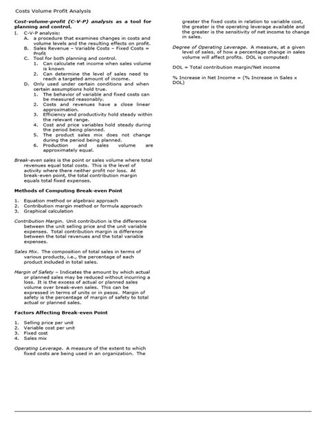 CVP Analysis 的图像结果