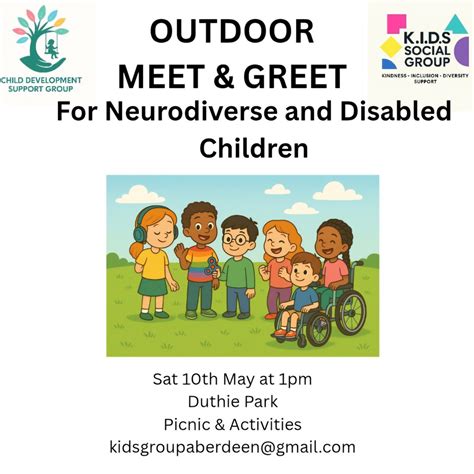 Outdoor Meet & Greet – For Neurodiverse & Disabled Children, Duthie ...