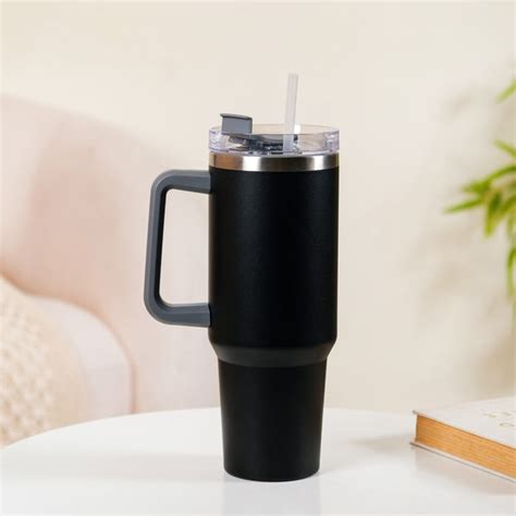 Tall Insulated Travel Water Bottle Leakproof Black 1200ml Online ...
