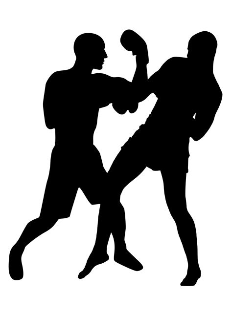 Boxing Silhouette Clip Art