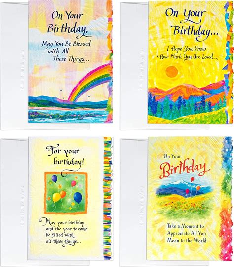 Buy Blue Mountain Arts Classic “Happy Birthday” Greeting Card Bundle—4 ...
