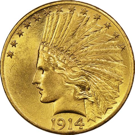 1914 Indian Head Gold Coin