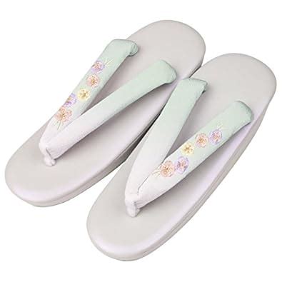 Buy KYOETSU Women's R-Footbed Zori Sandals For Kimono and Yukata 35 (6 ...