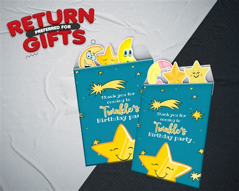 Twinkle Twinkle Little Star Boy Theme Mini Magnetic Return Gift Pack ...
