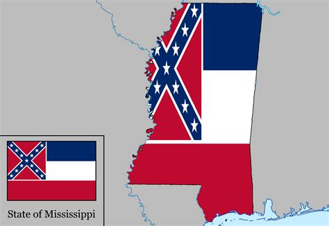 The State of Mississippi's Old and New Flags : r/Vexillmaps