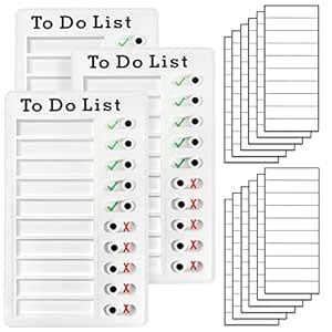 3 Pieces Chore Chart for Kids - Reusable List and Memo Checklist Daily ...