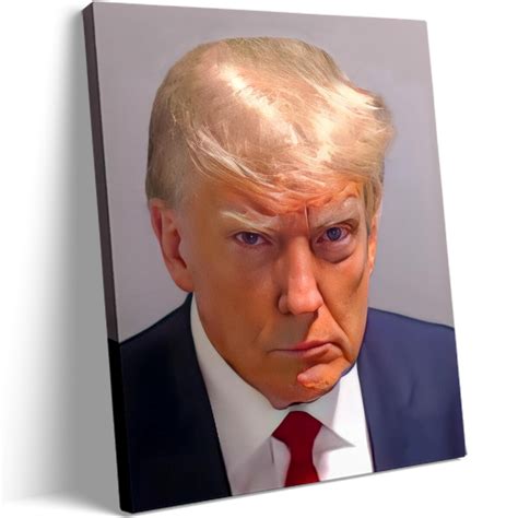 Donald Trump Mug Shot Poster Photo Mugshot Hanging Wall Art Print | eBay