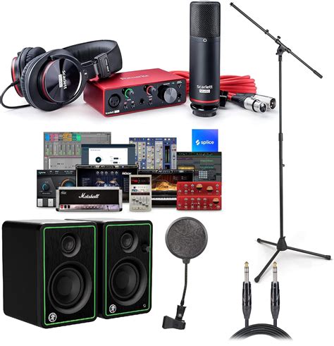 BRENDAZ Home Studio Recording Kit with Scarlett Solo Audio Interface ...