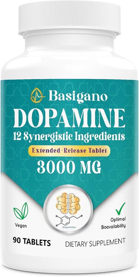 Basigano Natural Dopamine Supplement - 90 Tablets Pack of 1 India | Ubuy