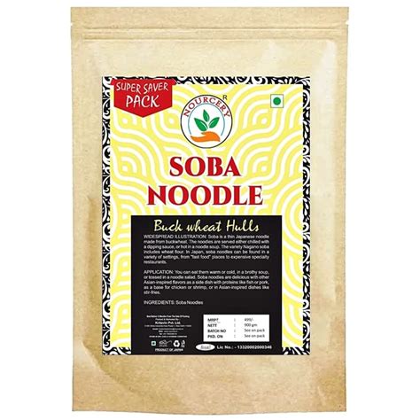 Nourcery Soba Noodles, 900Gm (Buck Wheat Hulls) : Amazon.in: Grocery ...