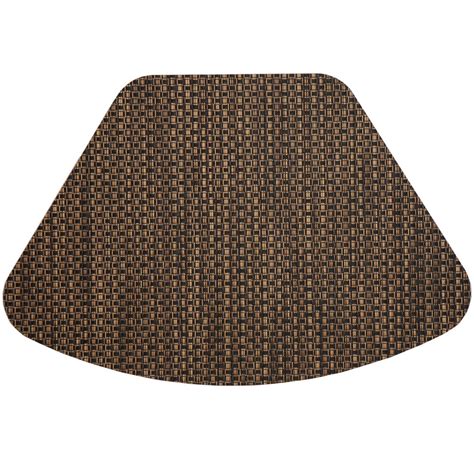 Driftwood (Black & Tan) Wipeable Wedge-Shaped Placemat for Round Tables ...