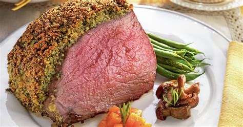 Asado de ternera con costra de hierbas