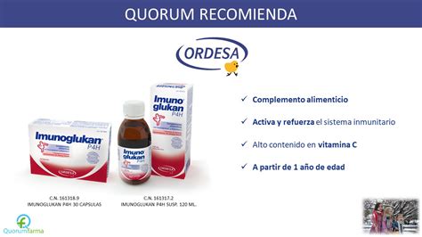 QUORUM RECOMIENDA: Imunoglukan de Ordesa - Quorumfarma