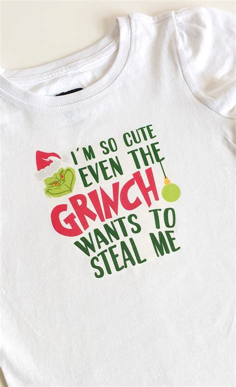 DIY Grinch Shirt – A Grinch Craft Using A Cricut Machine