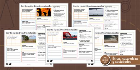 Hoja de actividad: Desastres naturales