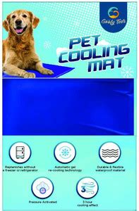 Goofy Tails High Comfort Pet Self Cooling Mat, Bed Cooler, Pressure ...