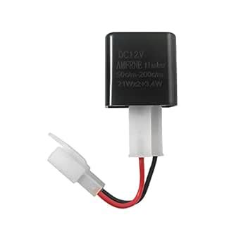 AMFRNE Adjustable 2-Pin Electronic LED Flasher Relay for Motorcycles ...