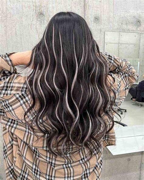 Black Hair With White Tips