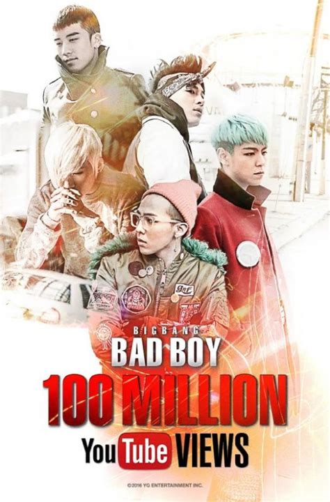 BIGBANG熱門歌曲《BAD BOY》MV 突破一億點擊量 成為團體第五支破億MV - KSD 韓星網 (KPOP)