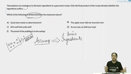 [Video] “Assumptions are analogous to the basic ingredients in a ...