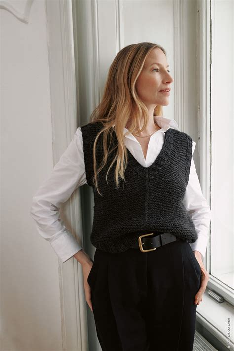 Modello Gilet Ai Ferri Donna Cashmere | Fornasari Distribuzione