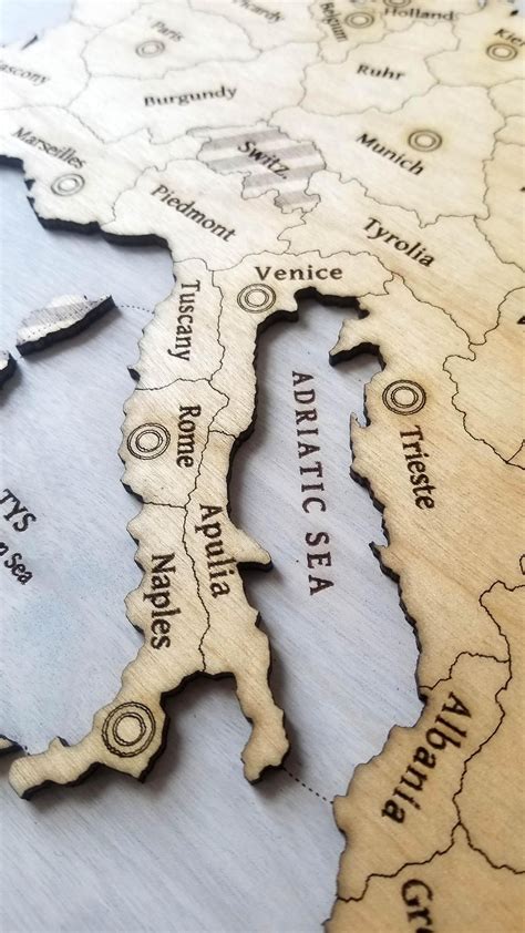 Made a Diplomacy Board Game Map – All Laser Engraved on Birch Wood! : r ...