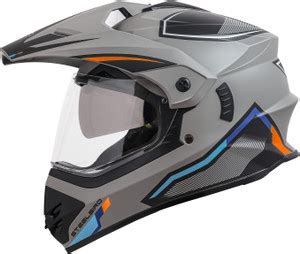 Steelbird Racer Off Road ISI Certified Motocross Double Visor Full Face ...