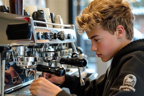 Young barista making coffee | Premium AI-generated image