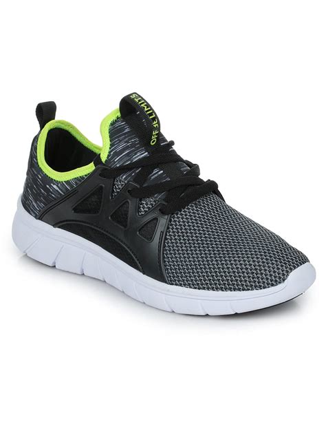 Buy OFF LIMITS Men's Drift Black/Lime Green Running Shoes - 9 UK at ...