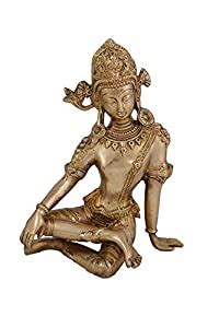 Buy Arihant Craft® Ethnic Decor Devraj Inder Idol Hand Work Showpiece ...