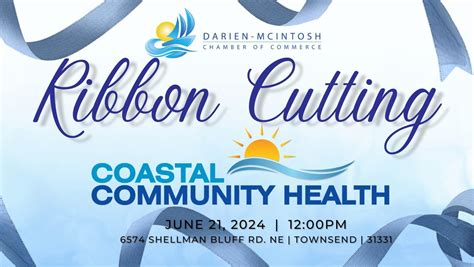 Ribbon Cutting for Coastal Community Health Shellman Bluff, 6574 ...