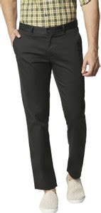 BASICS Tapered Men Grey Trousers - Buy BASICS Tapered Men Grey Trousers ...
