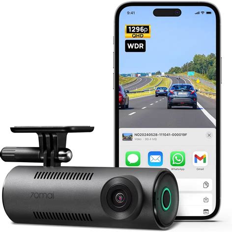 70mai M310 DashCam, 2K Resolution, Type-C Interface, Voice Control ...