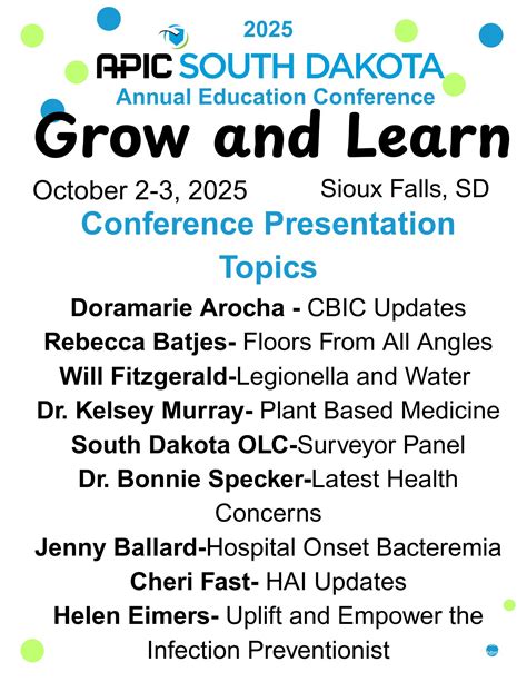 2025 Annual Conference - APIC South Dakota Chapter