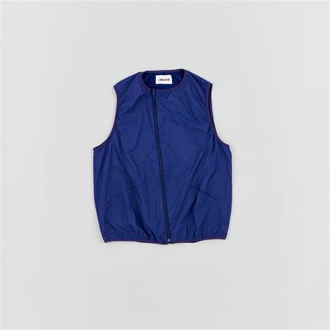 Nylon Waterproof Fabric Zipper Vest[Navy] – altared