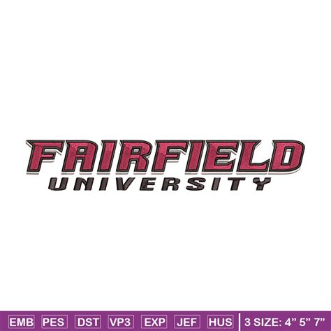 Fairfield University logo embroidery design, Sport embroider - Inspire ...