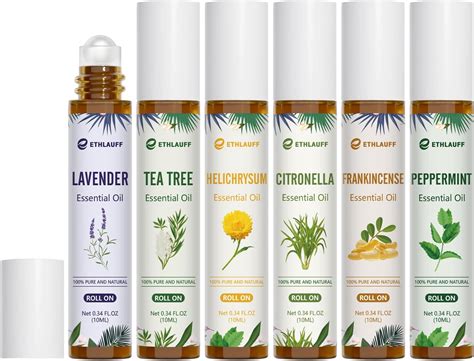 Amazon.com: 4 Pack Essential Roll On Blend Oils Set, 100% Natural ...