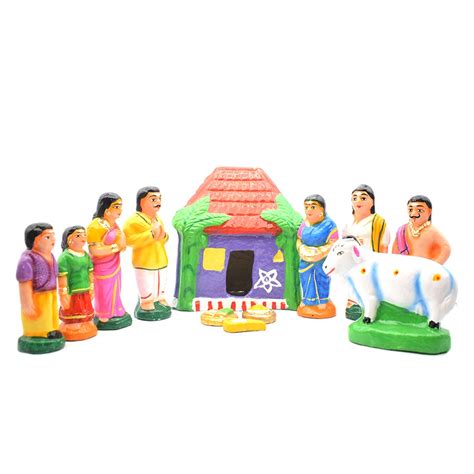 Buy Puja N Pujari Griha Pravesh/Gruhapravesam Golu Dolls Set for ...
