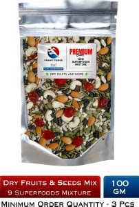 pranic foods Dry Fruits & Edible Seeds Mix - Nine Superfoods Mixture ...