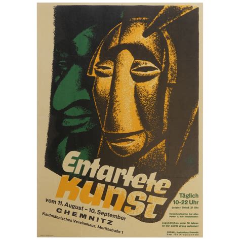 Entartete Kunst Degenerate Art Exhibition Poster | Rudolf Hermann