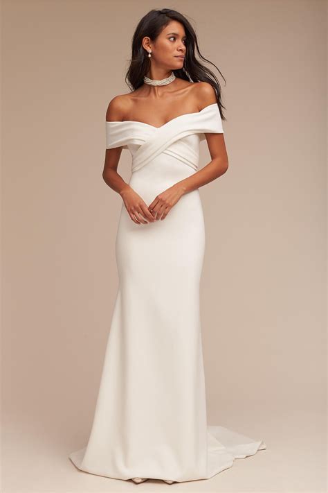 Here Are Some Very Pretty Off-the-Shoulder Wedding Dresses | Who What Wear