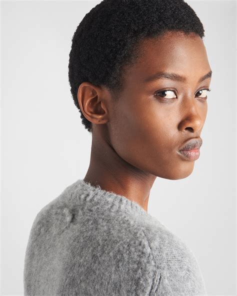 Grey Cashmere Cardigan | PRADA