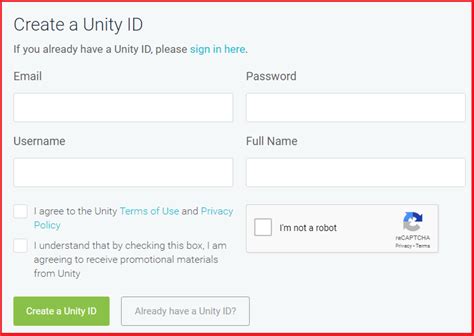 Image result for How to Create Unity Account