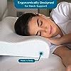 Sleepsia Cervical Pillow- 1 Year Warranty - Memory Foam Pillow for Neck ...