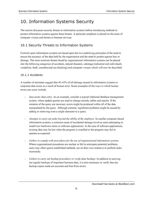 Bis-41-56 - Business information system Notes - 10. Information Systems ...