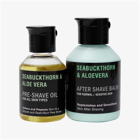 Shaving Kit: Pre-Shave Oil and After Shave - SEABUCKTHORN & ALOE VERA ...