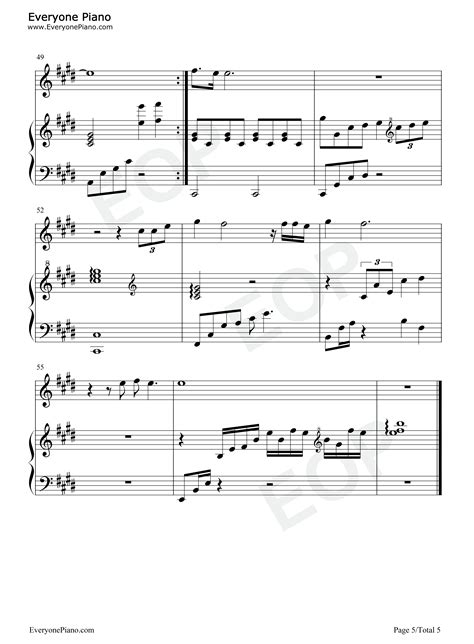 给所有知道我名字的人-弹唱版五线谱预览5-钢琴谱文件（五线谱、双手简谱、数字谱、Midi、PDF）免费下载