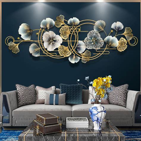 Amazon.com: dosumik 53" Oversized Ginkgo Leaf Metal Wall Decor for ...