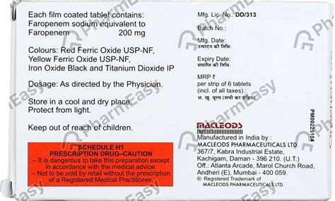 Orpenem 200 MG Tablet (6): Uses, Side Effects, Price & Dosage | PharmEasy