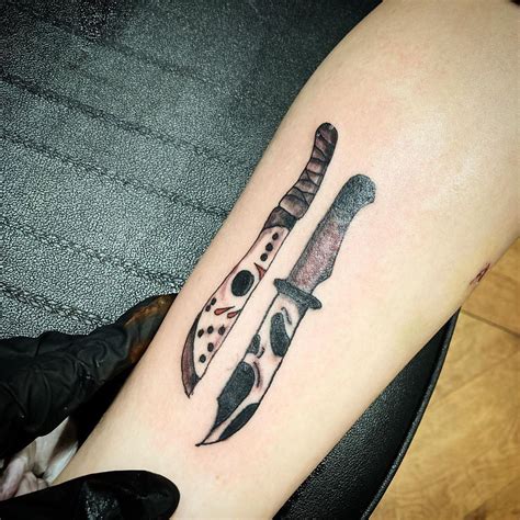 horror knife tattoo ideas